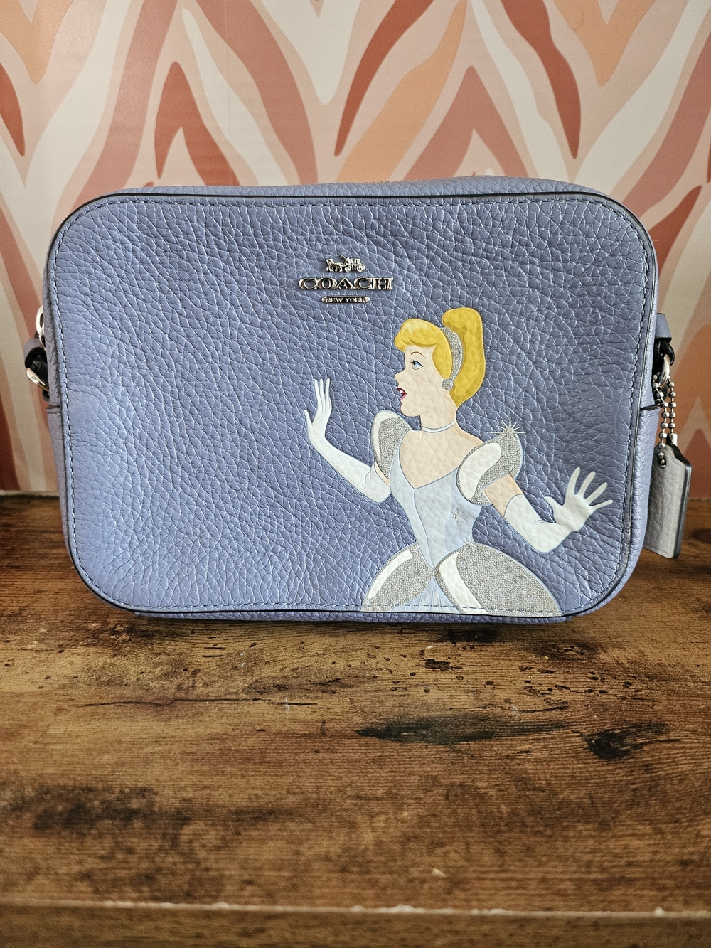 COACH Periwinkle Leather Cinderella Crossbody Bag